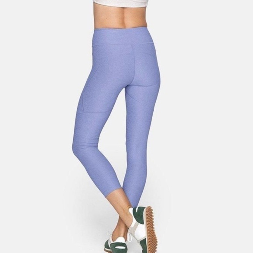 Outdoor Voices 3/4 Warmup Leggings - Light Blue/Purple
